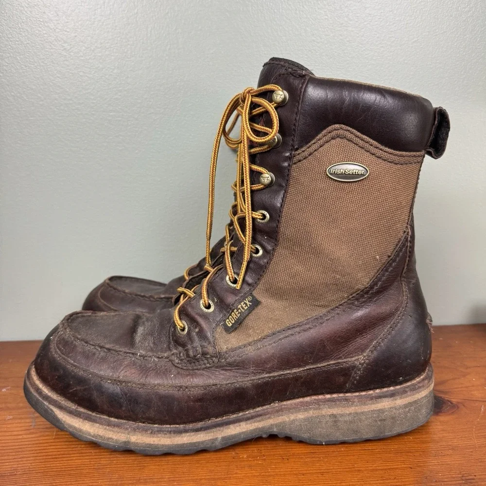 Vtg Irish Setter Ultraflex 854 Red Wing Wingshooter 11D‎ Gore-Tex Leather Boots
